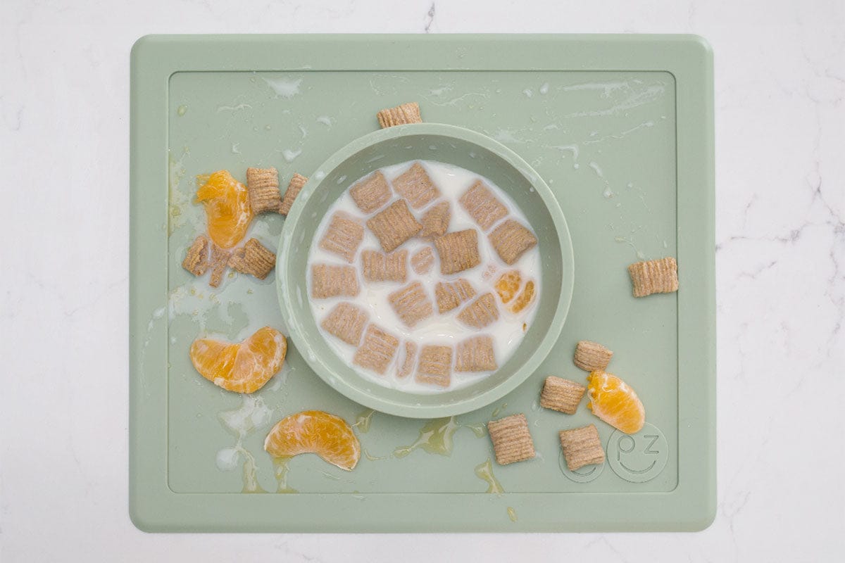 EZPZ Happy Mat Placemat & Bowl - Sage