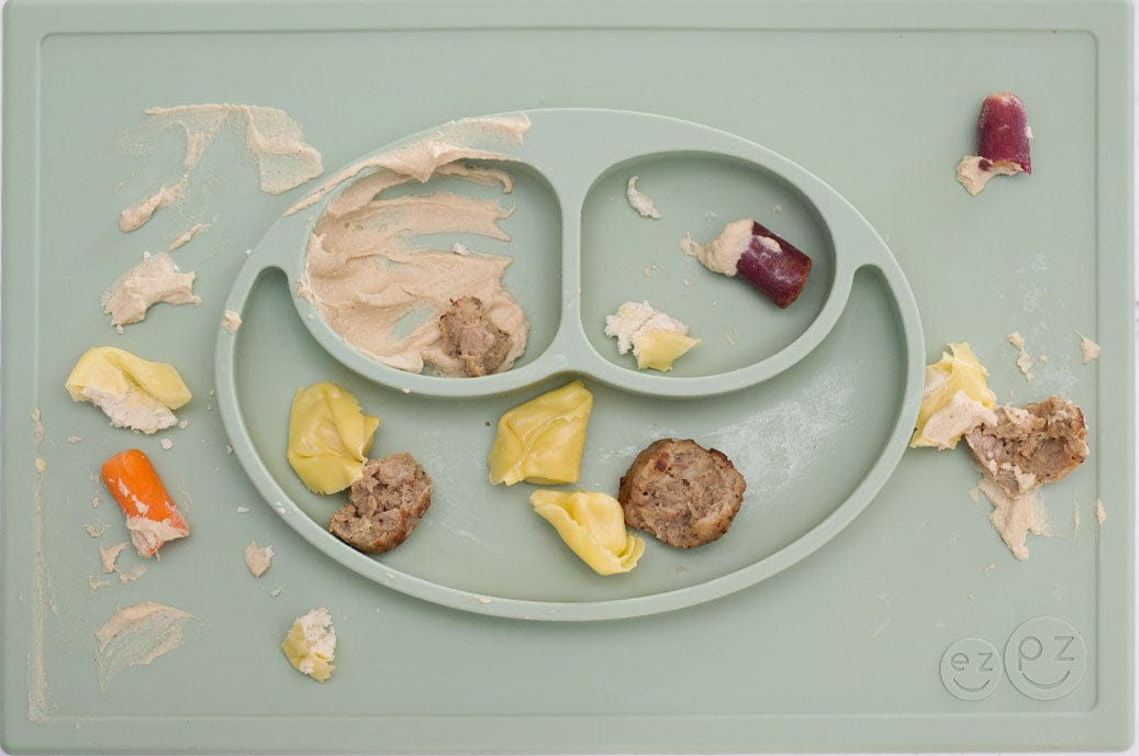 EZPZ Happy Mat Placemat & Plate - Sage