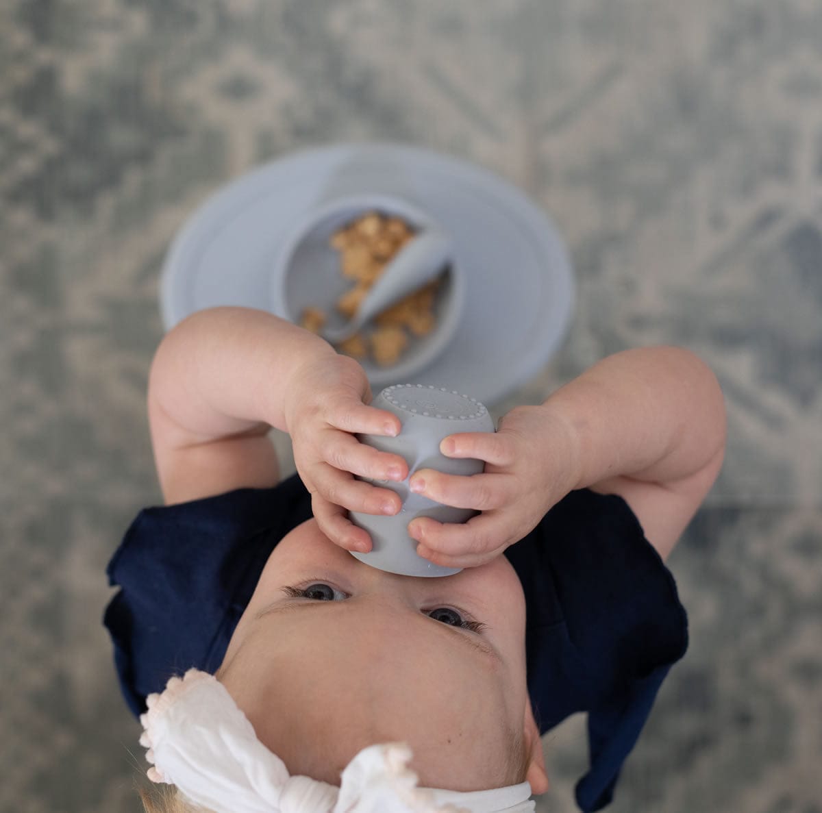 EZPZ Tiny Cup Training Cup - Pewter