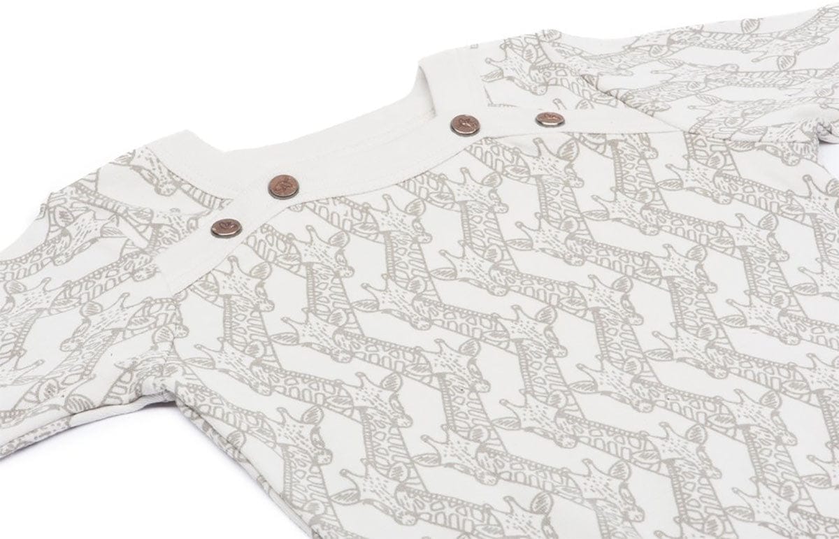 Finn+Emma Footie, 6-9m - Giraffe