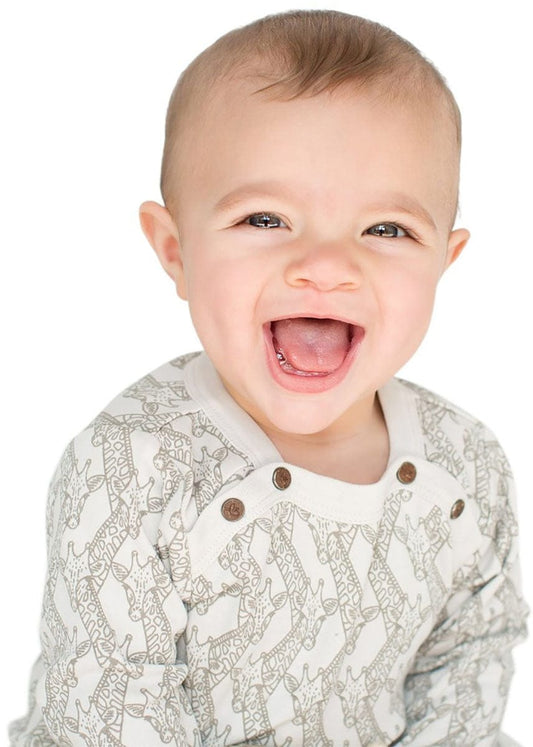 Finn+Emma Footie, 6-9m - Giraffe - U04-0102B6-9