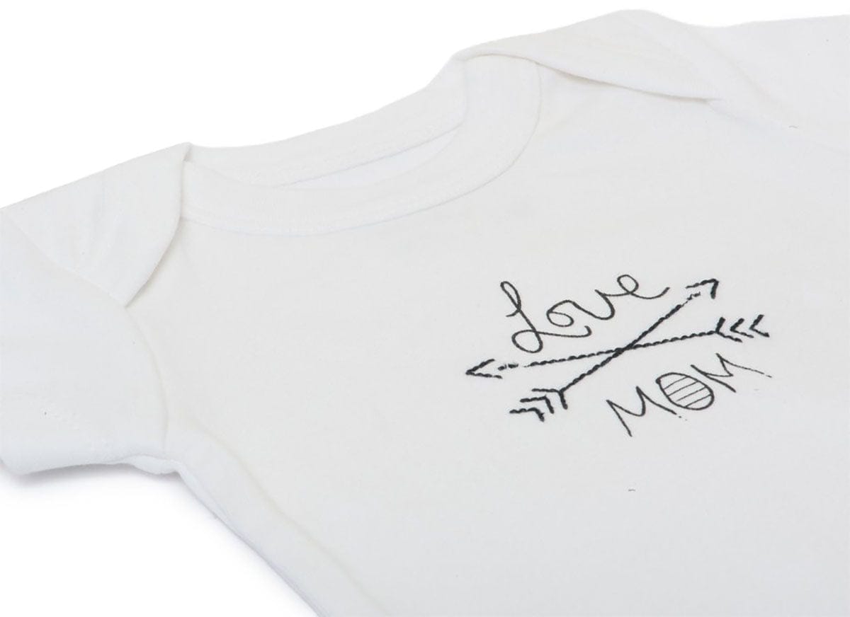 Finn+Emma Lap Shoulder Bodysuit, 6-9m - White