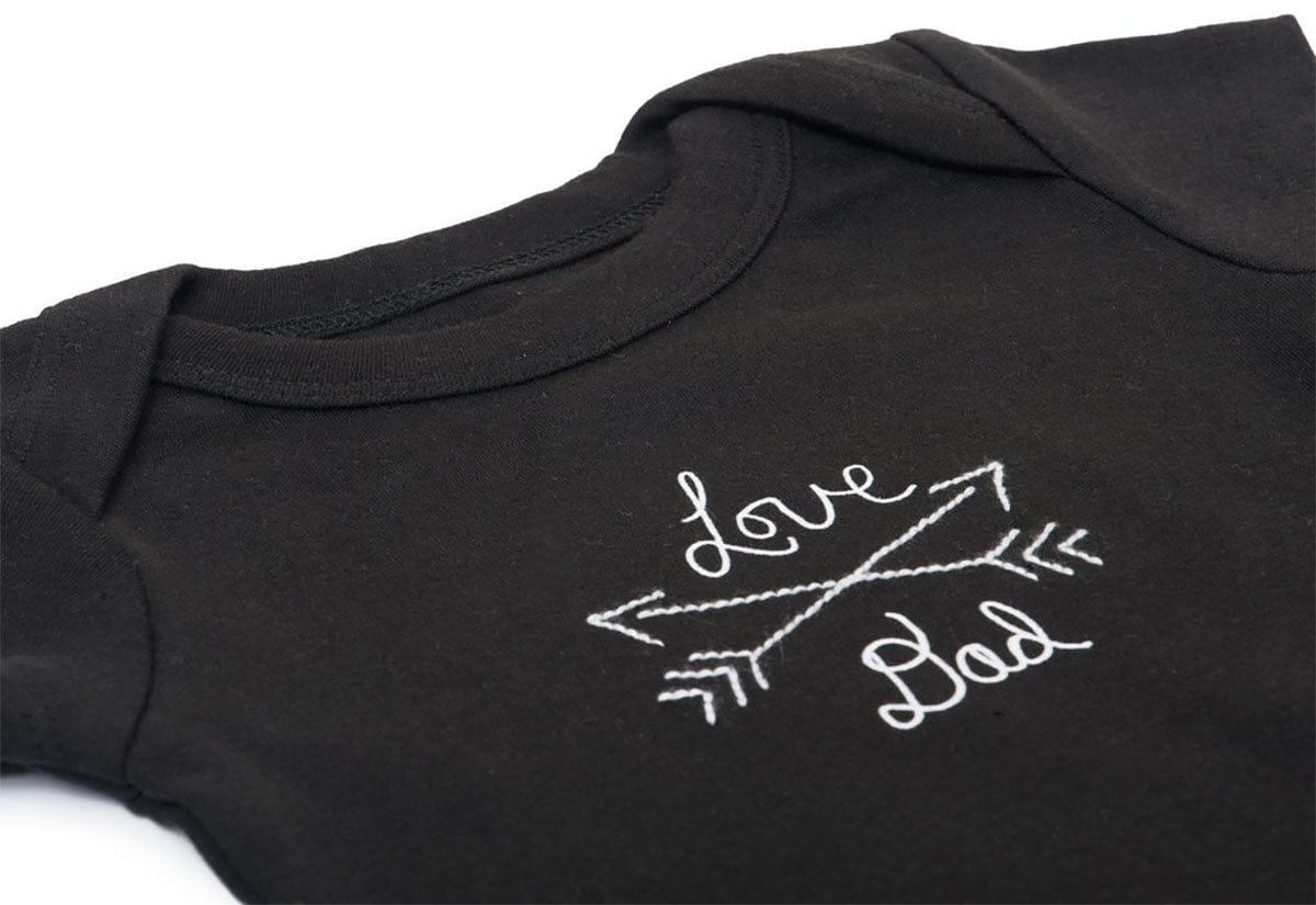 Finn+Emma Lap Shoulder Bodysuit, 9-12m - Black