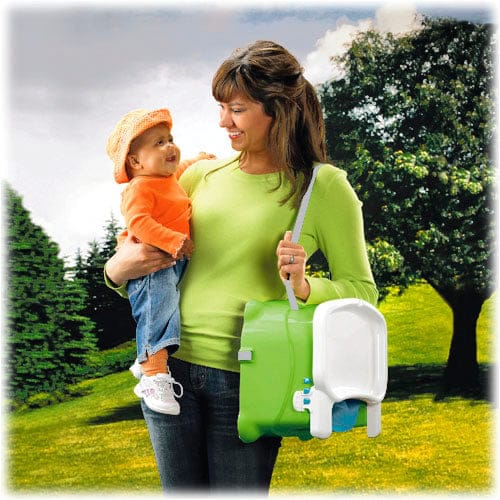 Fisher-Price Healthy Care Portable Booster Chair in Green/Blue - V8638