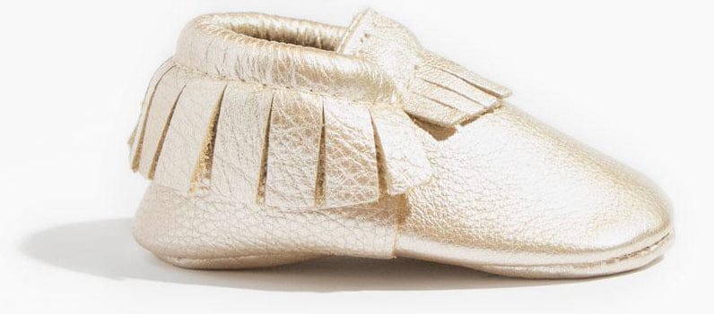 Freshly Picked Classic Moccasins, Size 3 - Platinum - SSMOPLATN-3