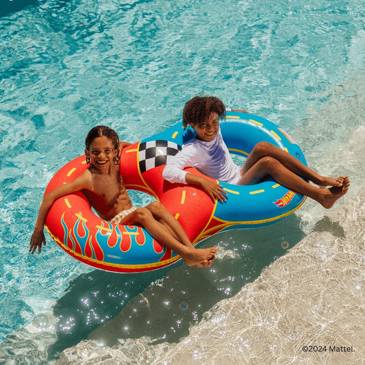 FUNBOY X Hot Wheels Kids Racetrack Double Tube Float (2-person) - HW-DBL-TUBE