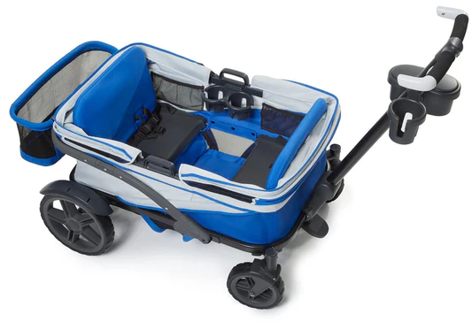 Gladly Family Anthem4 ICS All-Terrain (4 Seater) Stroller Wagon -Electric Silver - WAG-ELE-4-S