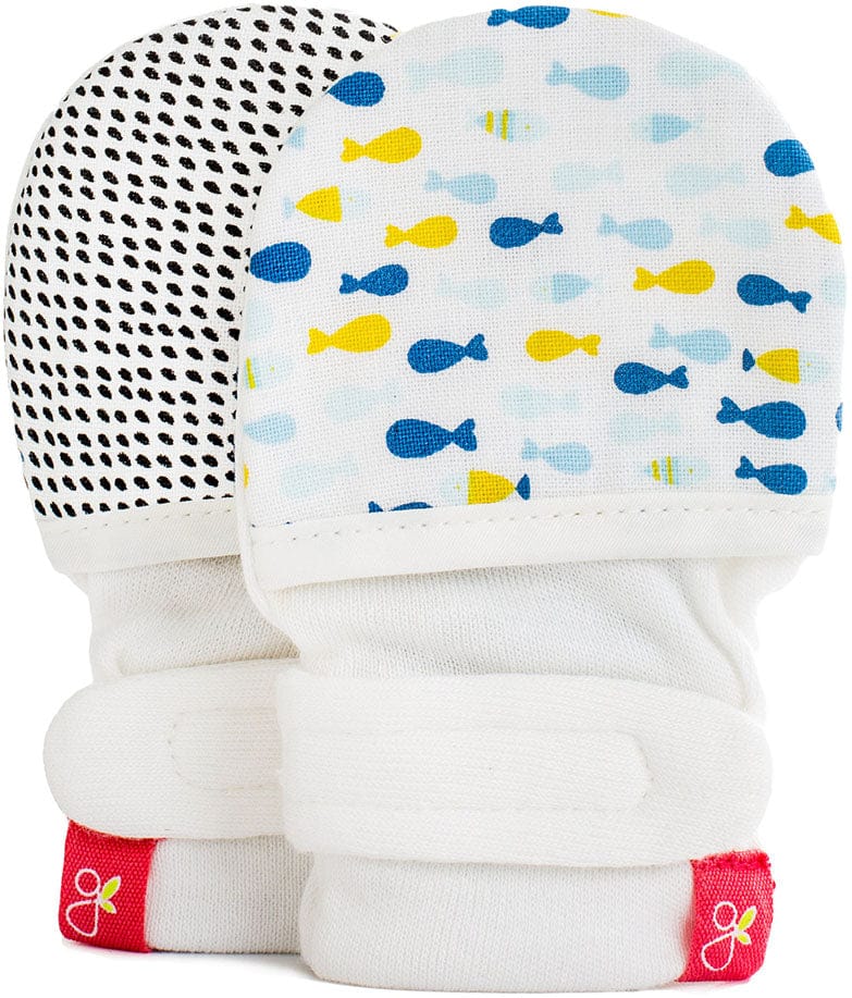 Goumikids Mitts, School of Fish Navy (3-6 Months) - 6.89407E+11