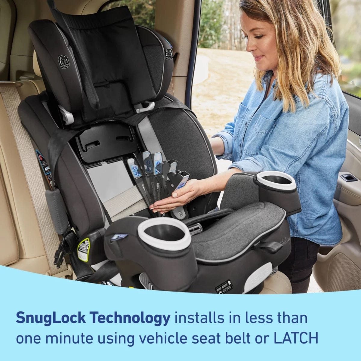 Graco 4Ever DLX SnugLock Grow 4-in-1 Convertible Car Seat - Richland - 2163409
