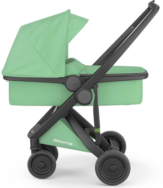 Greentom Carrycot Stroller - Black/Mint - 8.71932E+12