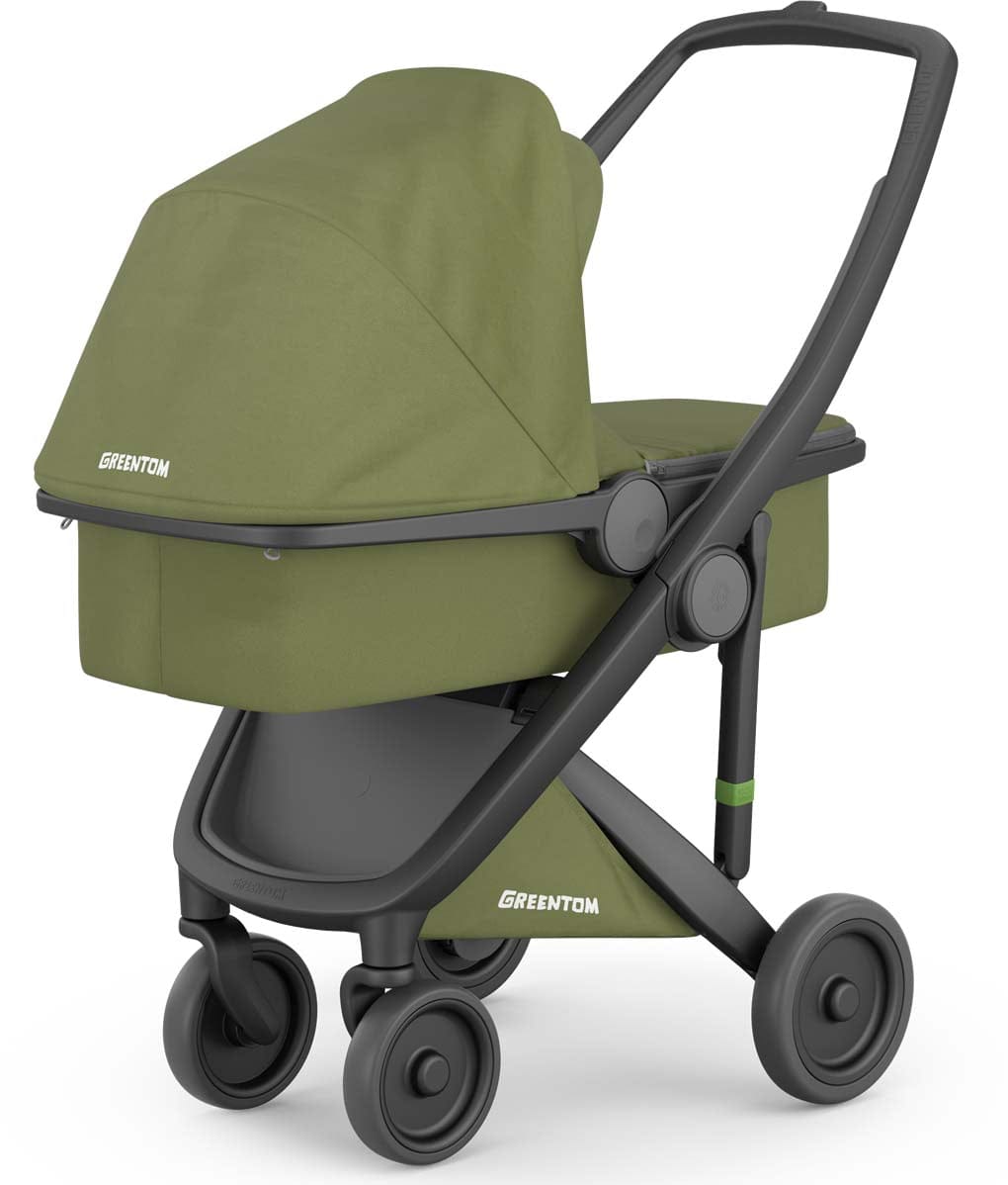 Greentom Carrycot Stroller - Black/Olive - 8.71932E+12