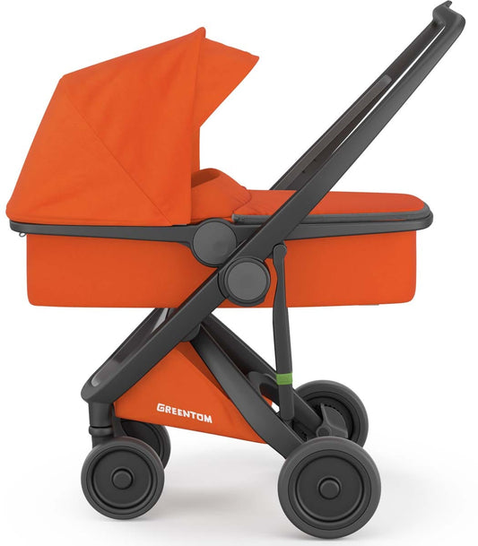 Greentom Carrycot Stroller - Black/Orange - 8.71932E+12