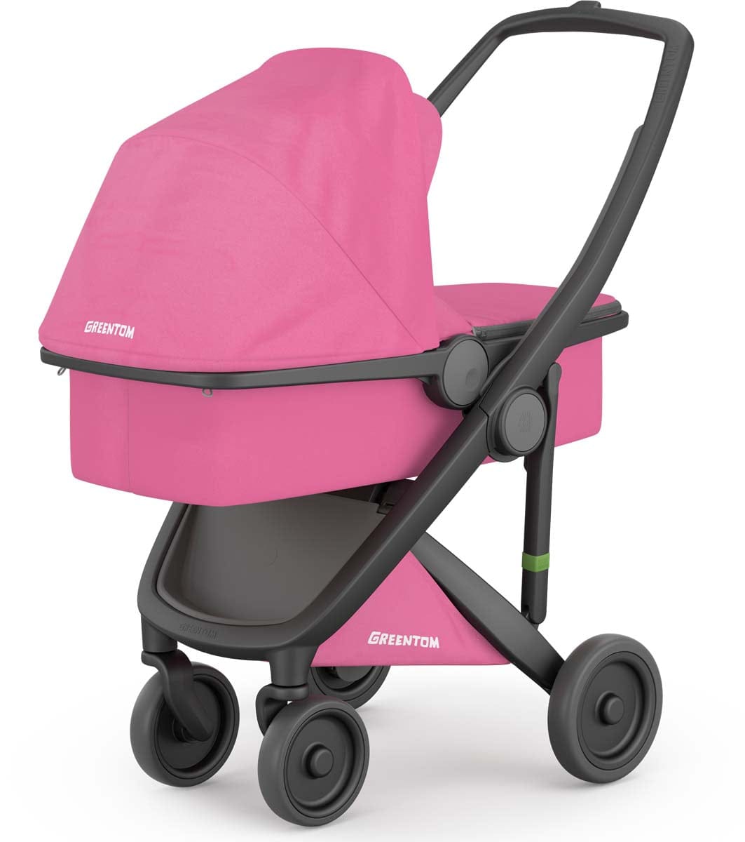 Greentom Carrycot Stroller - Black/Pink - 8.71932E+12