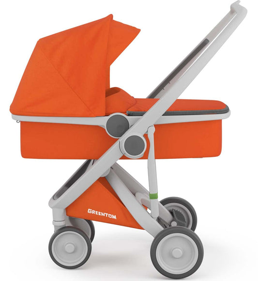 Greentom Carrycot Stroller - Grey/Orange - 8.71932E+12
