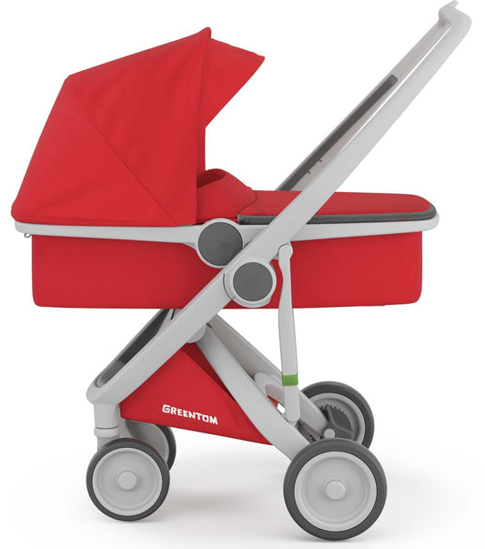 Greentom Carrycot Stroller - Grey/Red - 8.71932E+12
