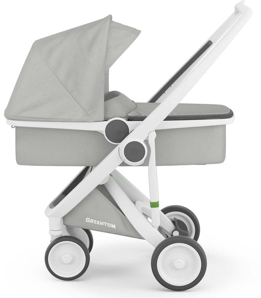 Greentom Carrycot Stroller - White/Grey - 8.71932E+12