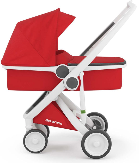Greentom Carrycot Stroller - White/Red - 8.71932E+12