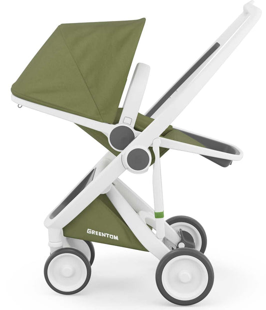 Greentom Reversible Stroller - White/Olive - 8.71932E+12