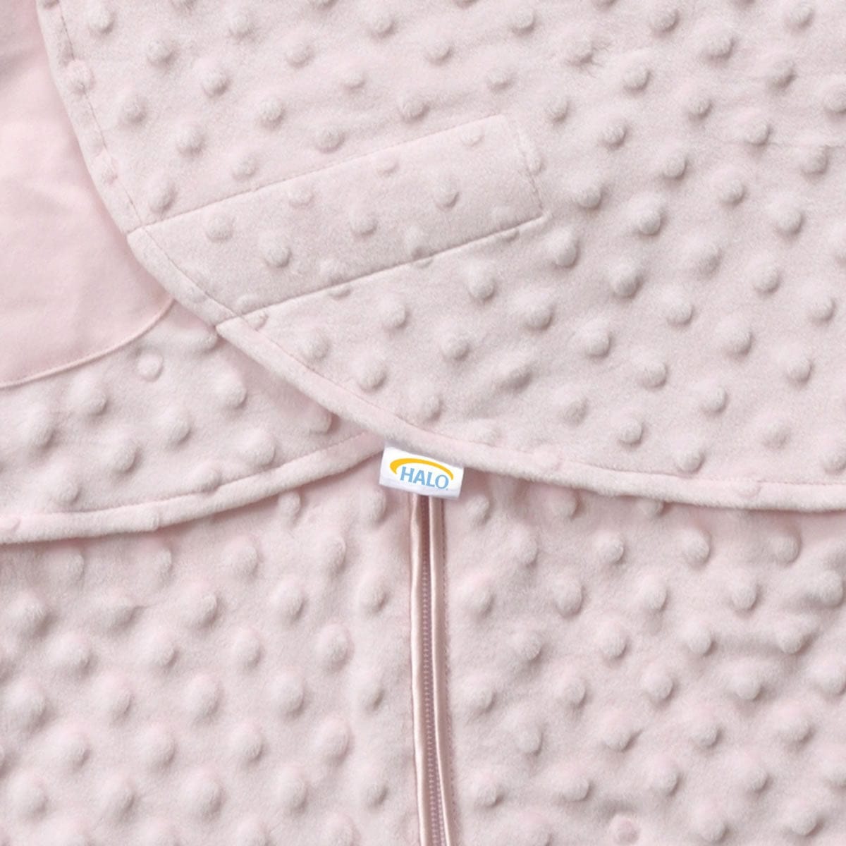 HALO SleepSack Swaddle, Velboa, Pink Plush Dots, Newborn - 1301-HALO