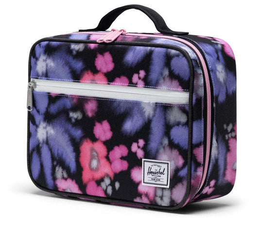 Herschel Pop Quiz Lunch Box - Blurry Floral / Black Crosshatch - 10227-04895