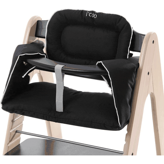 I'Coo Pharo Wooden Highchair in Black/Whitewash - 666111