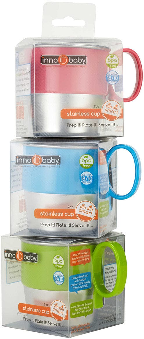 Innobaby Din Din Stainless Cup - Green - DS-CUP03
