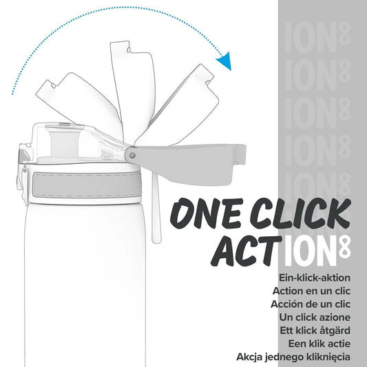 Ion8 Leak Proof Kids Water Bottle, 13oz - Black - I8350SCAR