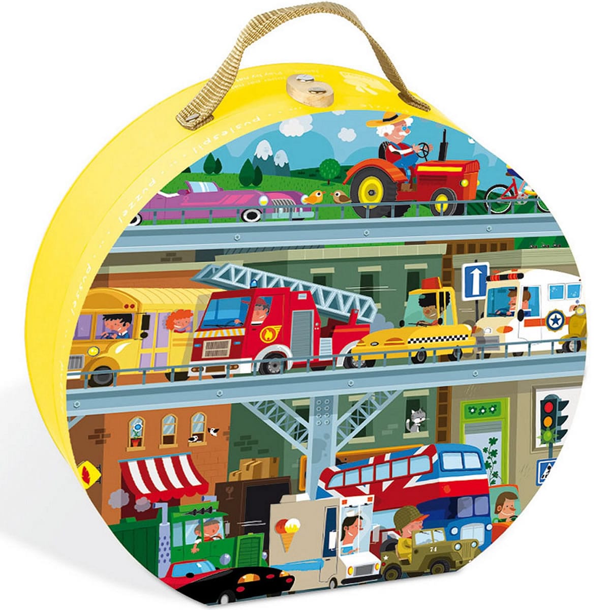 Janod Vehicles Puzzle 100 Pcs - J02877