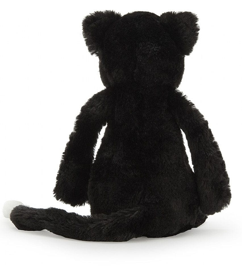Jellycat Bashful Cat in Black & White, 12"