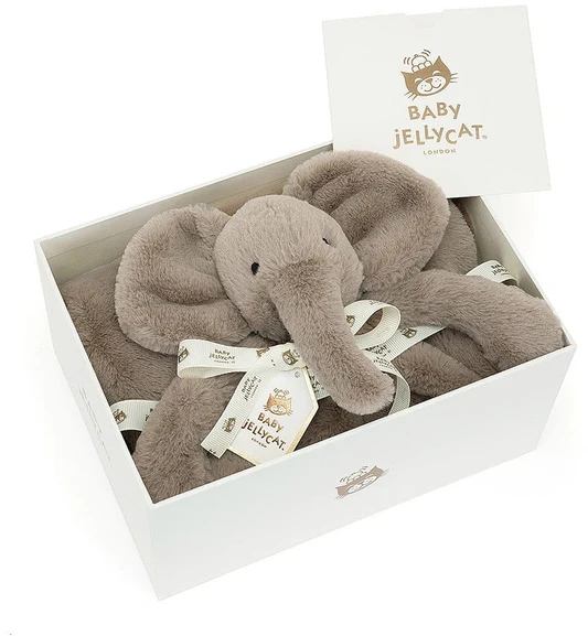 Jellycat Smudge Elephant Blankie, 28"
