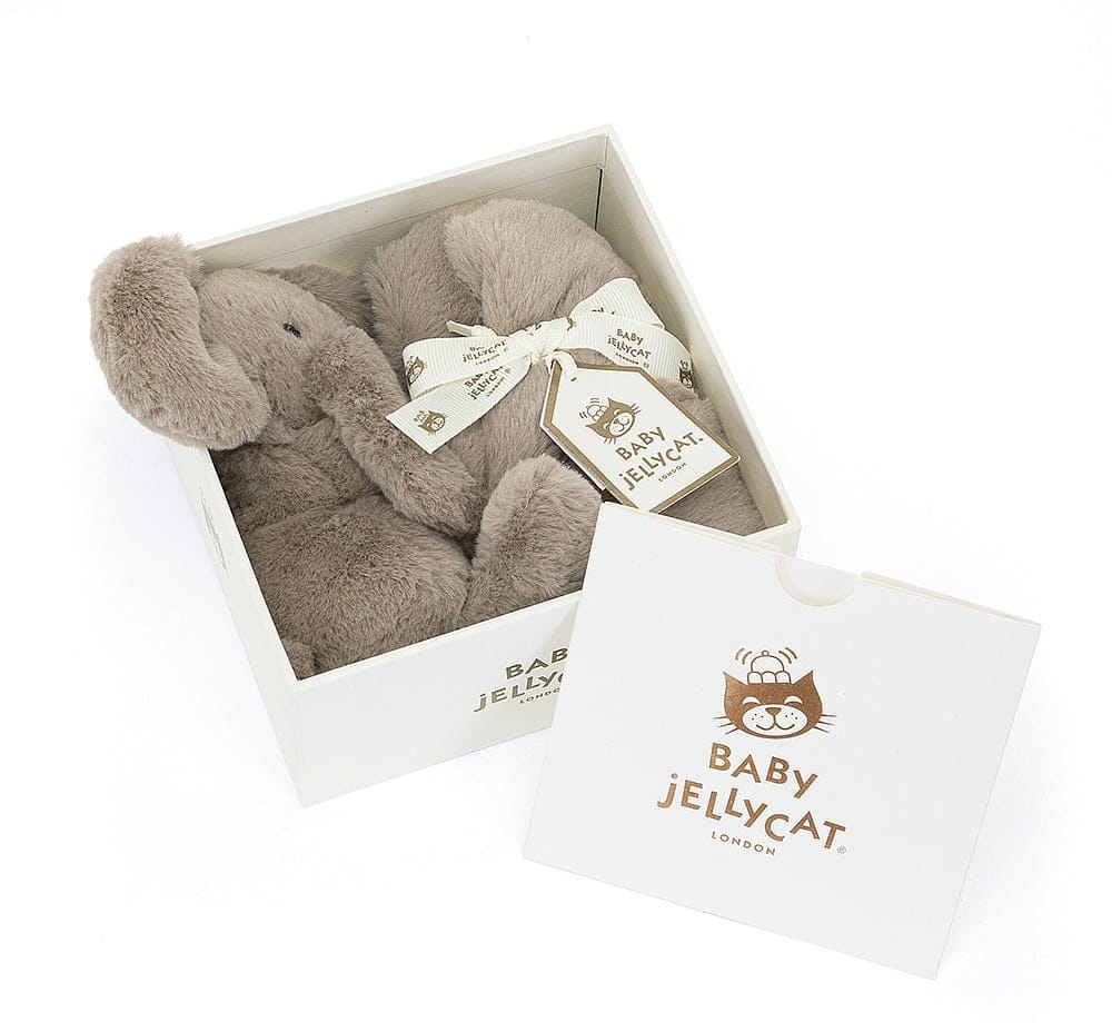 Jellycat Smudge Elephant Soother, 11" - SMG4SE