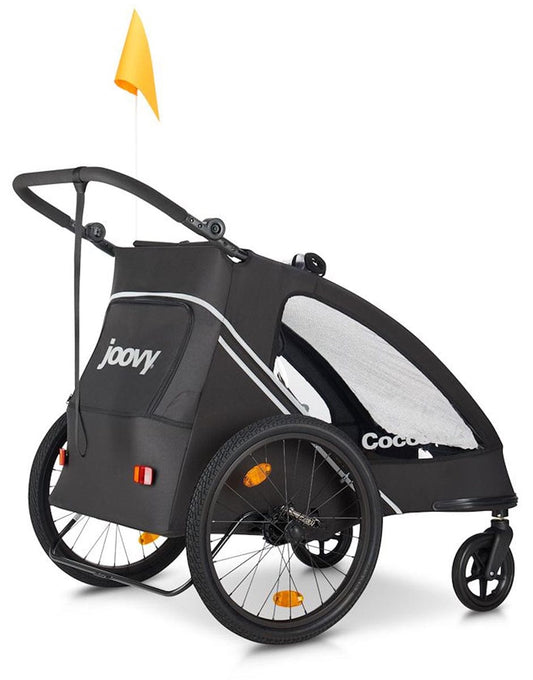 Joovy CocoonX2 Double Stroller And Bike Trailer - Black - 5017-J
