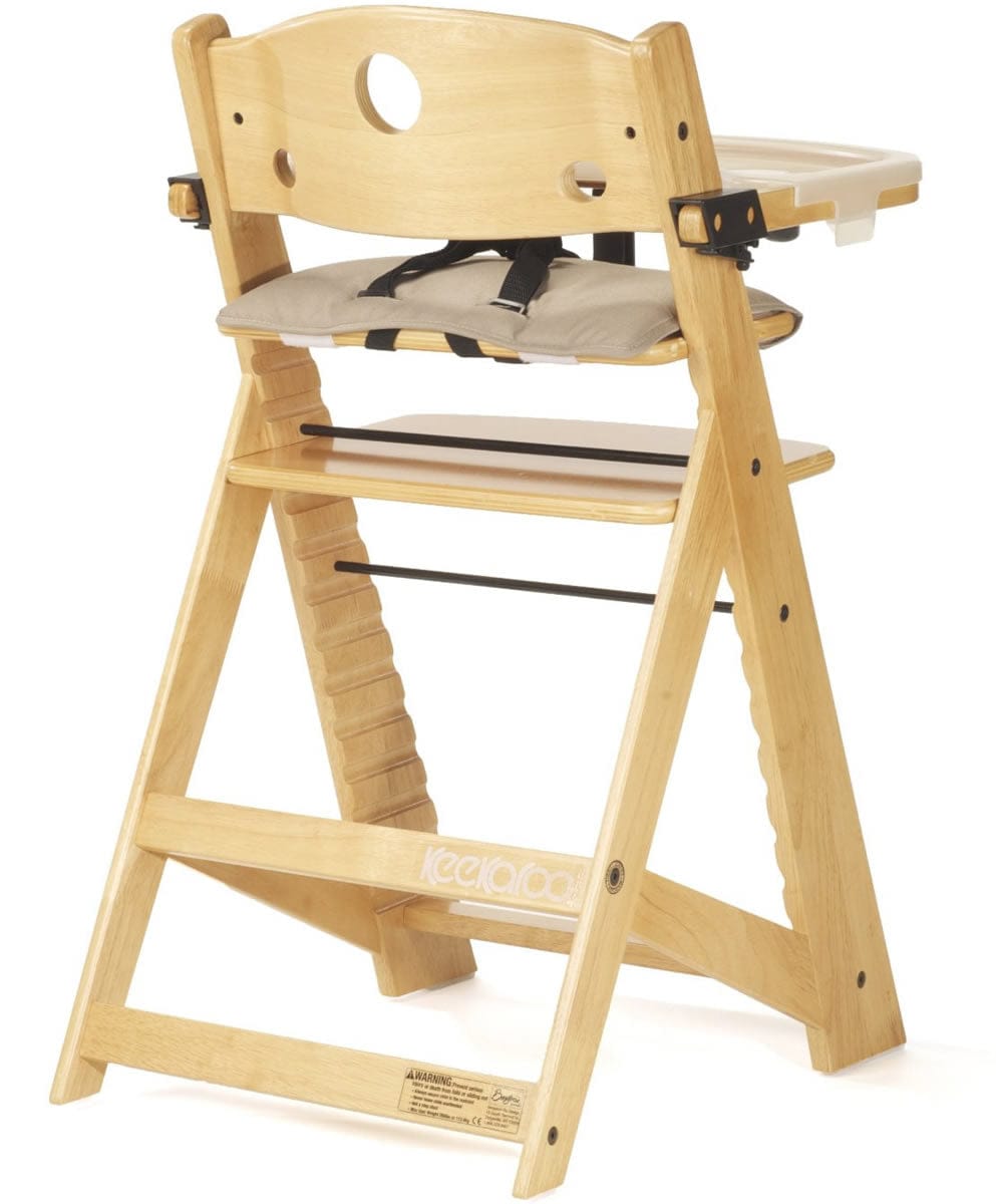 Keekaroo Height Right High Chair with Tray - Natural