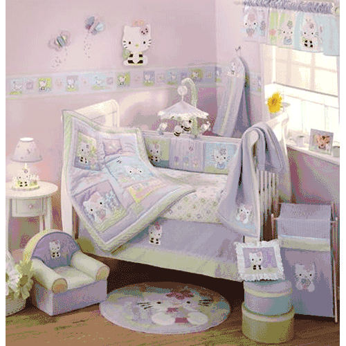 Lambs & Ivy Hello Kitty & Friends 5 Piece Crib Set