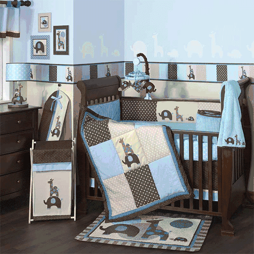 Lambs & Ivy Jake 5 Piece Baby Crib Bedding Set - 28005v