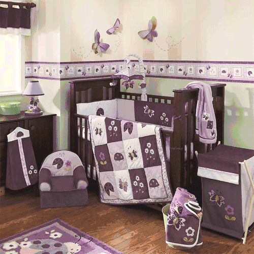 Lambs & Ivy Luv Bugs 4 Piece Crib Bedding Set - 6204v