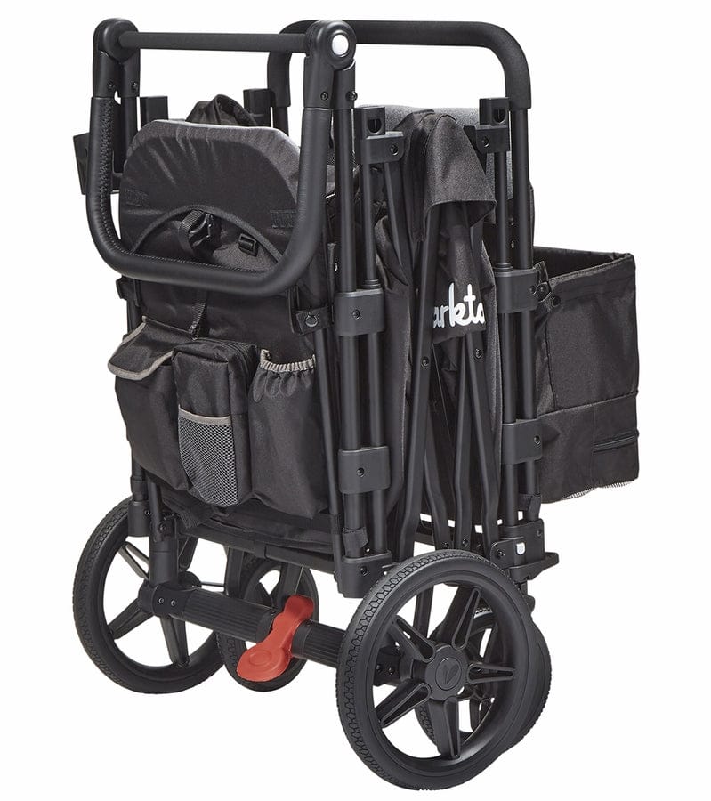 Larktale Caravan (3 Seater) Stroller Wagon Complete Bundle - Byron Black / Clovelly Yellow - 3SEAT-LK50007-LK50506