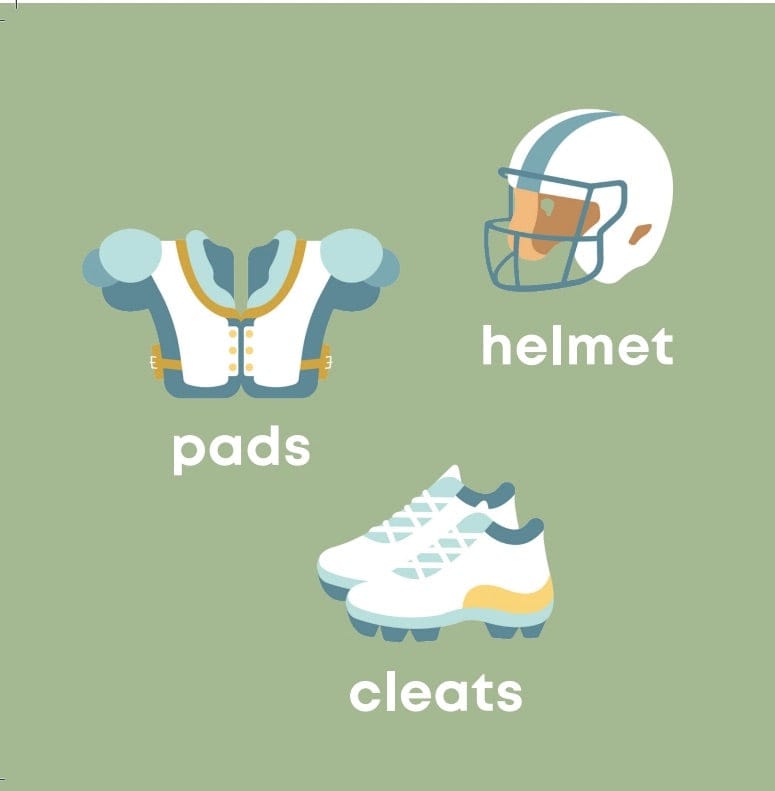 Left Hand Book House Board Book - Football Baby - 010-LHBH