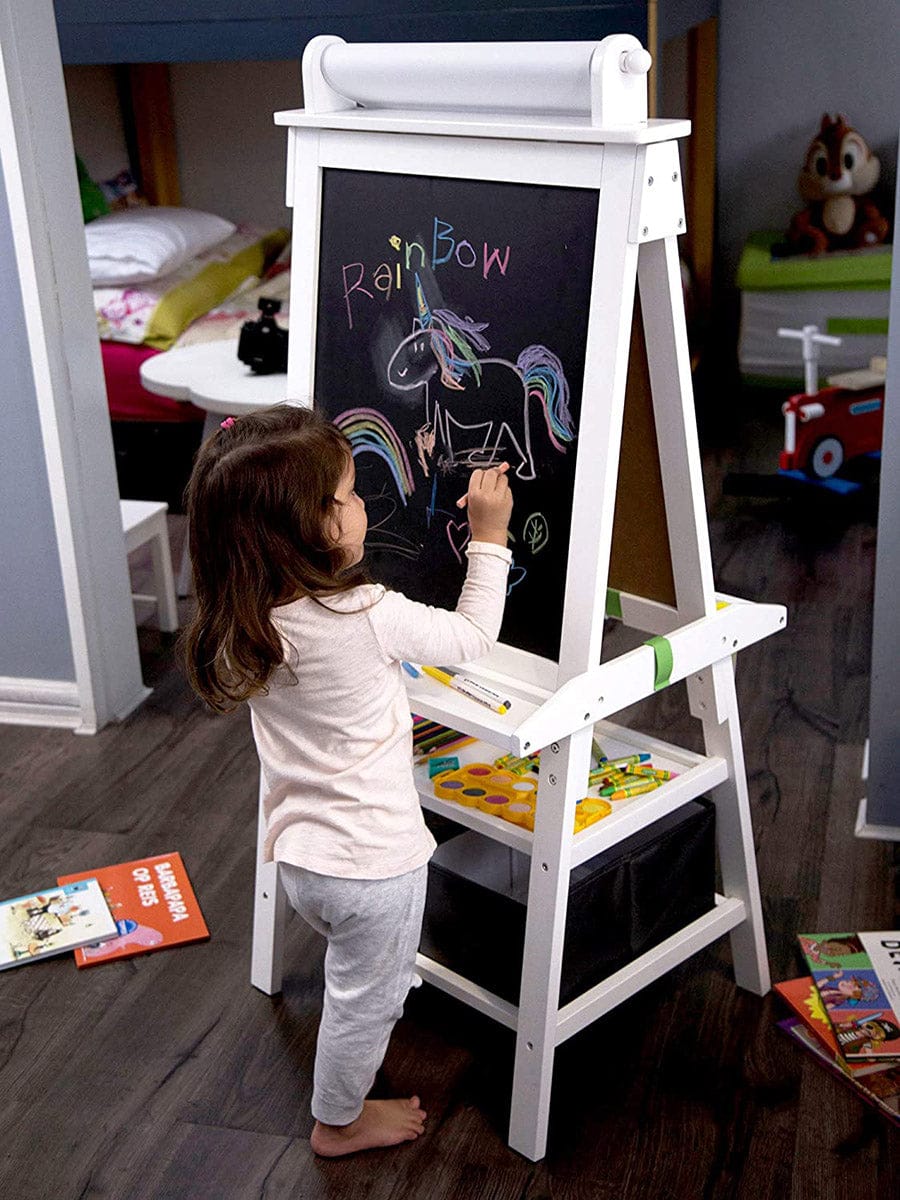 Little Partners Deluxe Art Easel Center - Soft White - LP02804