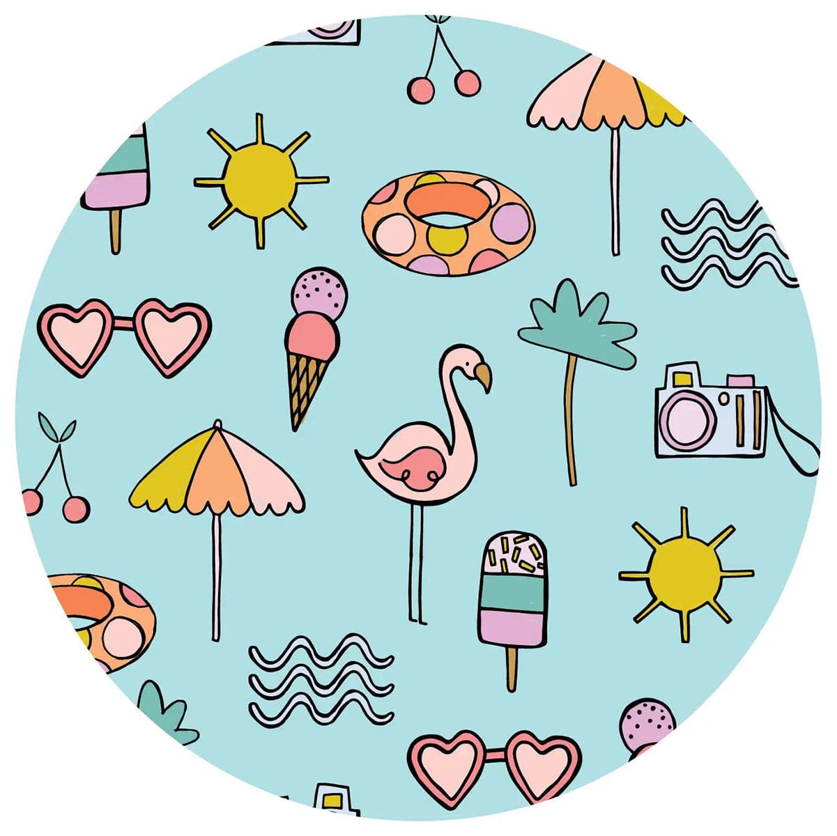 Little Sleepies Bamboo Viscose Infant Knotted Gown - Pool Party