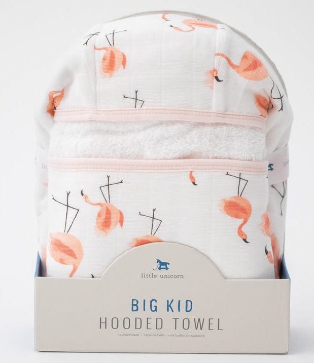 Little Unicorn Cotton Big Kid Hooded Towel - Pink Ladies - UH0219