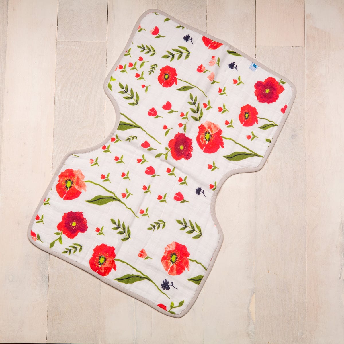 Little Unicorn Cotton Burp Cloth - Summer Poppy