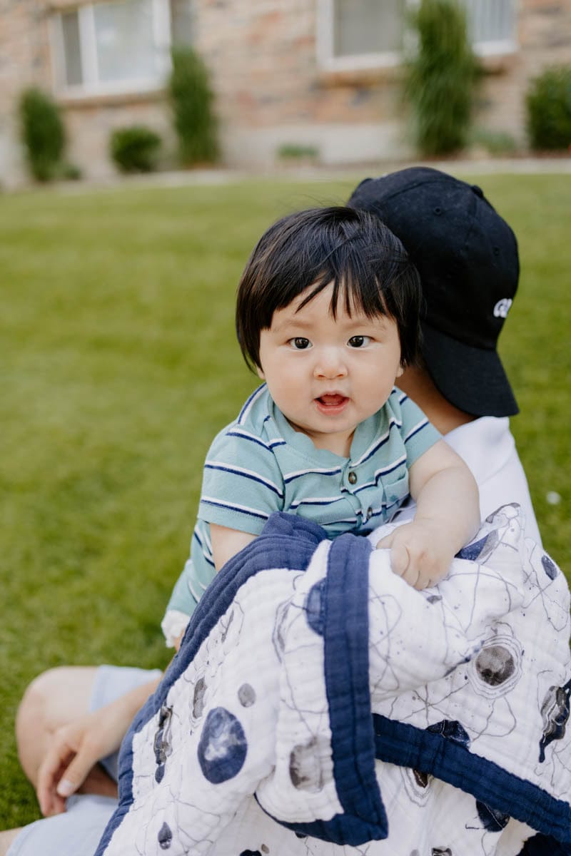 Little Unicorn Cotton Muslin Baby Blanket - Planetary - UB2105