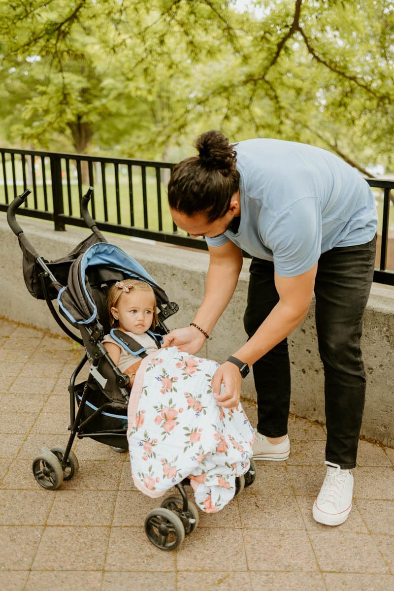 Little Unicorn Cotton Muslin Baby Blanket - Watercolor Roses