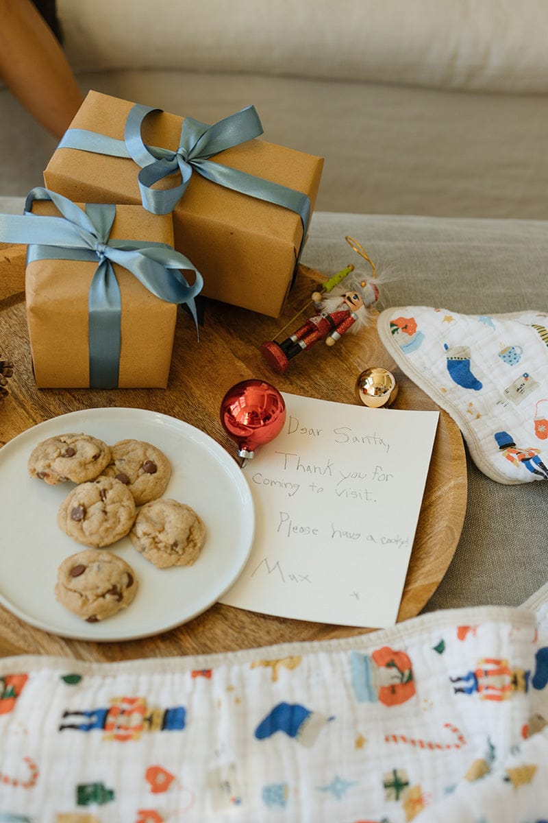 Little Unicorn Cotton Muslin Baby Quilt - Christmas Time - UB2124