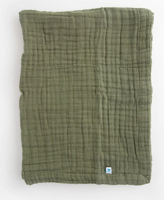 Little Unicorn Cotton Muslin Baby Quilt - Fern - UB2113