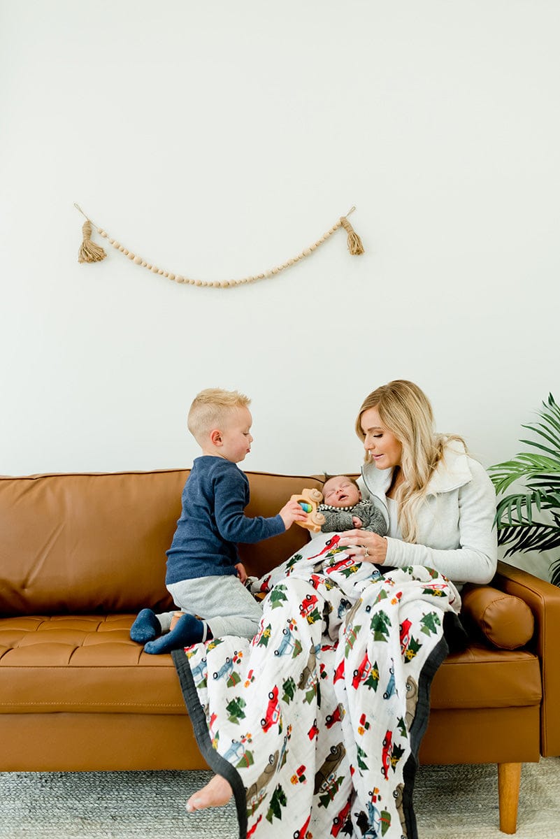 Little Unicorn Cotton Muslin Big Kid Quilt - Holiday Haul