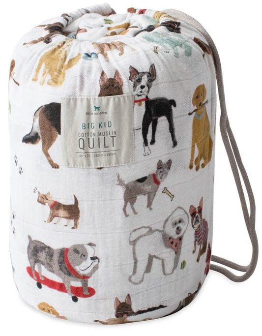 Little Unicorn Cotton Muslin Big Kid Quilt - Woof - UB1710