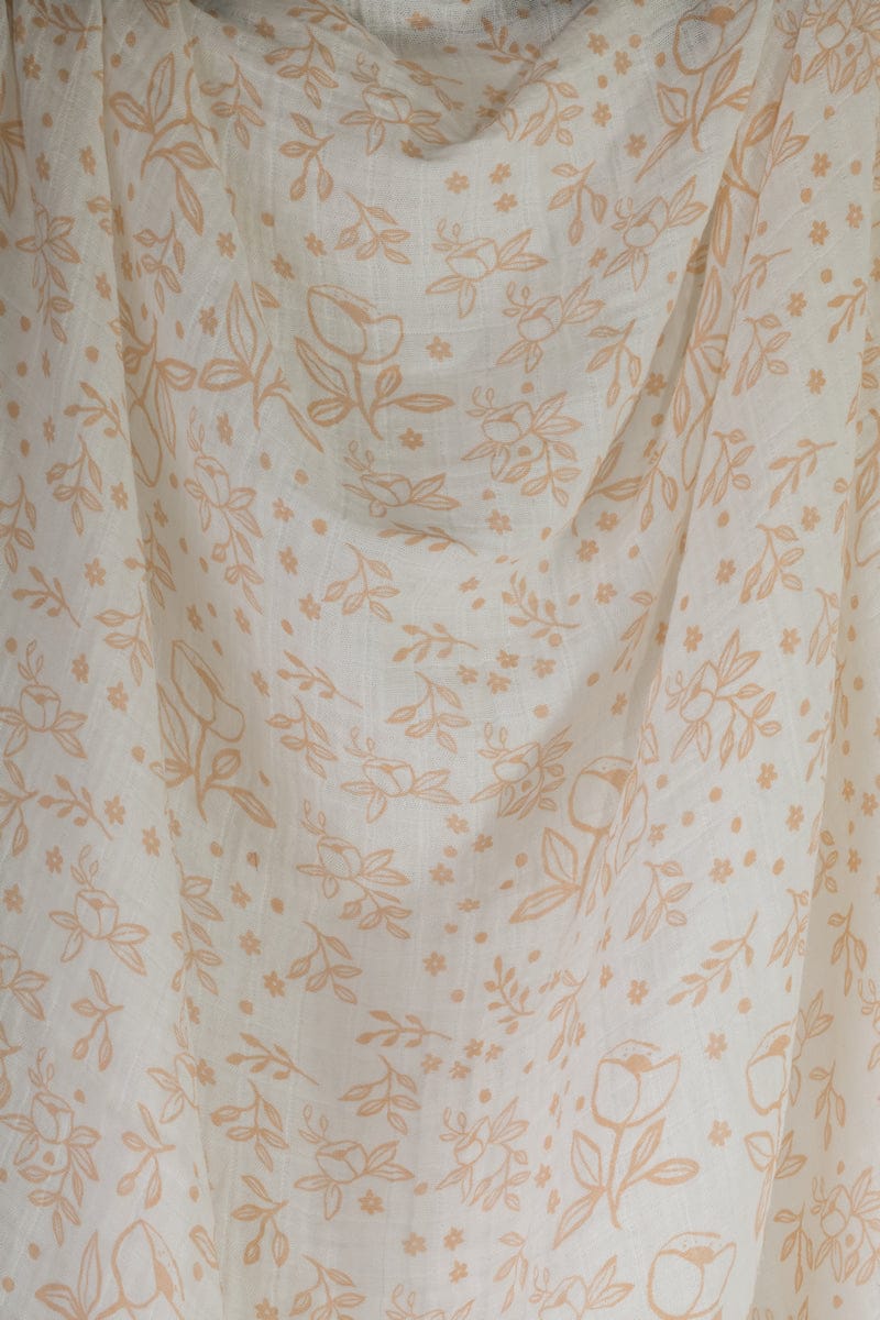 Little Unicorn Cotton Muslin Swaddle - Garden Rose - UB0107