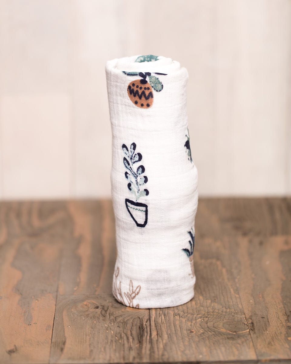 Little Unicorn Cotton Muslin Swaddle - Prickle Pots - UB0133